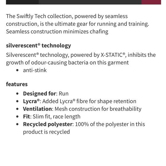 NWT Lululemon Swiftly Tech Long-Sleeve Shirt 2.0 *Race Length Deep Luxe Size 2 - Picture 7 of 7